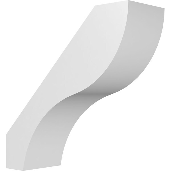 Ekena Millwork 5-in. W x 14-in. D x 14-in. H Geneva Architectural Grade PVC Knee Brace BRCP05X14X14GNV - main